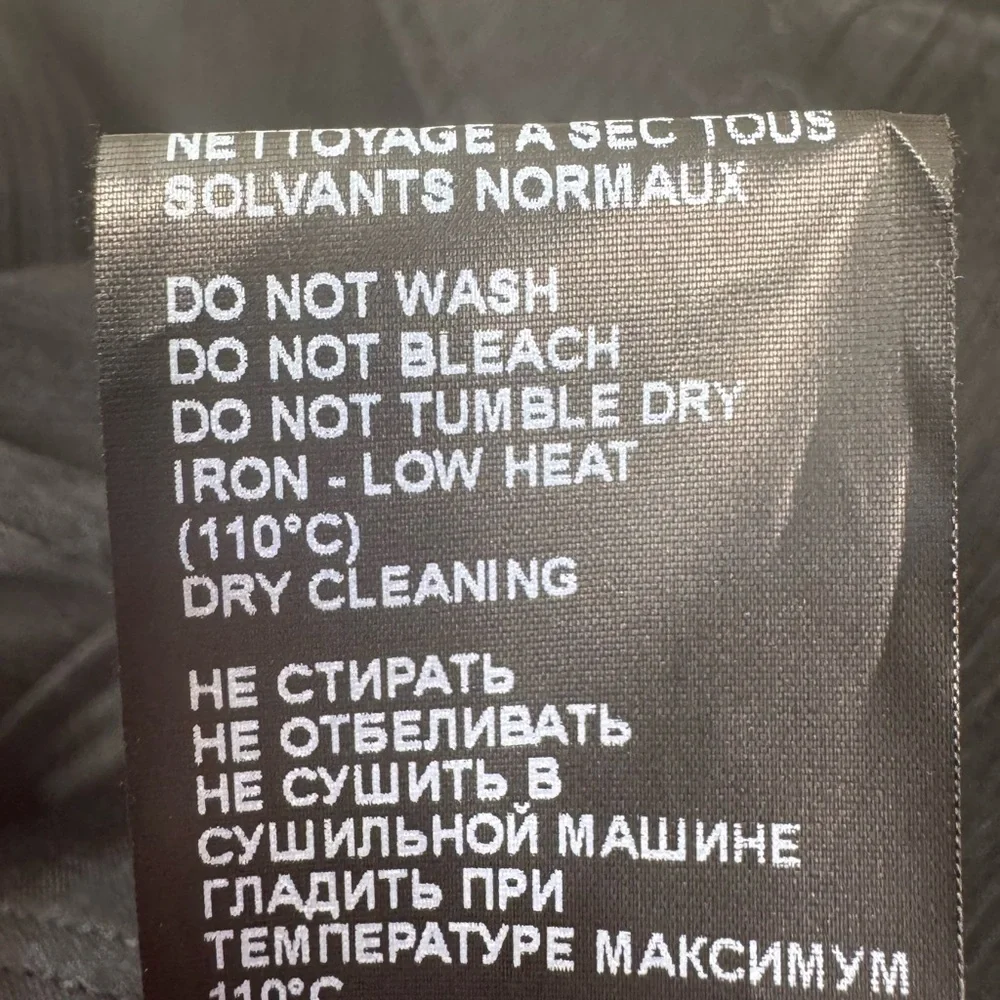 THE KOOPLES Sheer Button Front Striped Shirt w/ Accent Tie Collar BLACK / LARGE - Picture 15 of 15